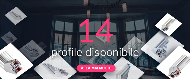 14 profile disponibile la ifenster pentru ferestre si usi pvc termopan